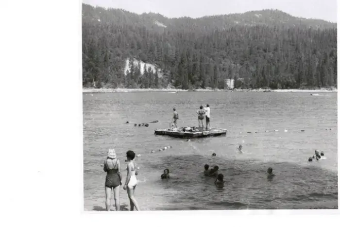 Old photo of bass lake