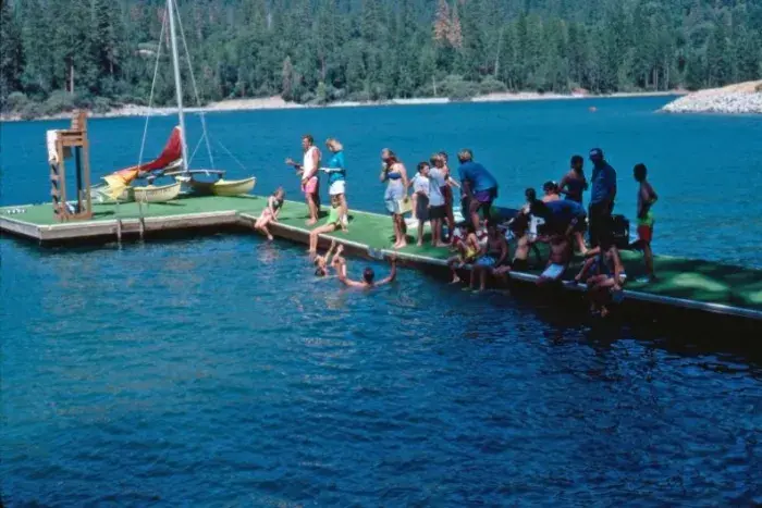 Bass lake dock in the 90s