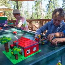 Campers with legos