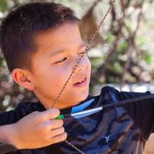 Boy with bow